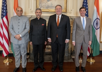 2 प्लस 2 के दौरान भारत-अमेरिका के बीच सामरिक तथ्य साझा करने की संधि संभव