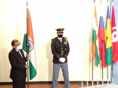संयुक्त राष्ट्र सुरक्षा परिषद में फहराया तिरंगा, भारत ने शुरू किया दो साल का कार्यकाल
