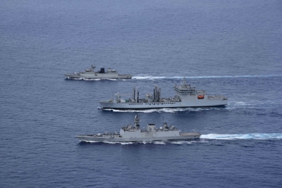 हिंद महासागर क्षेत्र में अब तक के सबसे बड़े अभ्यास में जुटी भारतीय नौसेना